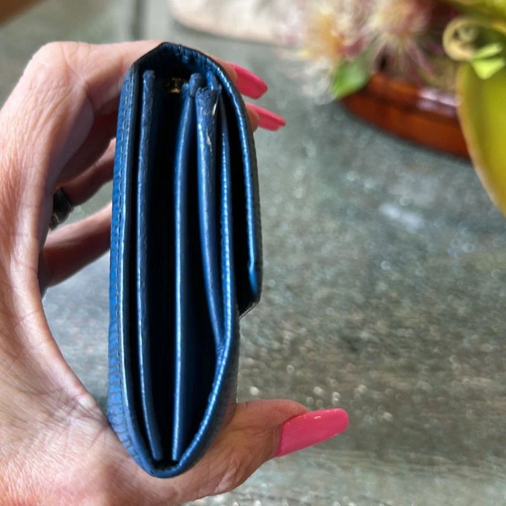 LOUIS VUITTON TOLEDO BLUE EPI WALLET GUC